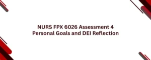 NURS FPX 6026 Assessment 4 Personal Goals and DEI Reflection