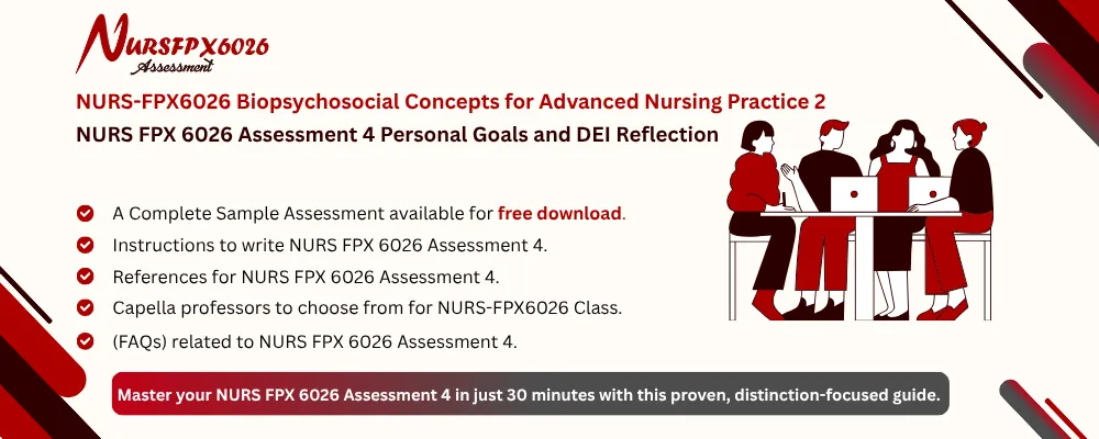 NURS FPX 6026 Assessment 4 Personal Goals and DEI Reflection